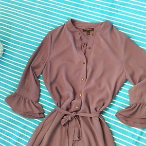 Banana Republic gray button up dress, size 6.